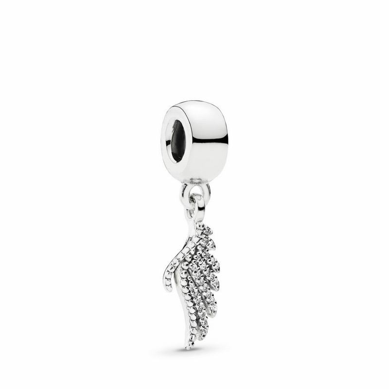 Pandora Majestic Feather Dangle Charm Silver Egypt OE6092571